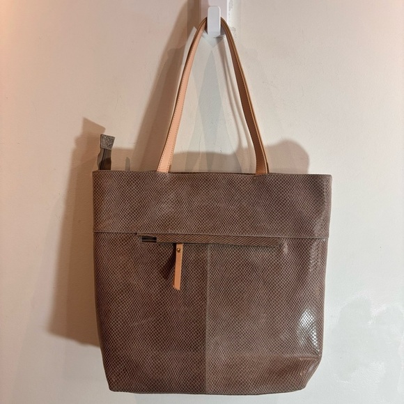 SHARIF NEW YORK TOTE Handbag Purse Leather Rhinestone Owl Design Textured - Picture 9 of 12